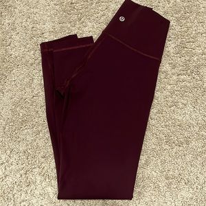Lululemon-Align high waisted leggings 25”-size 4